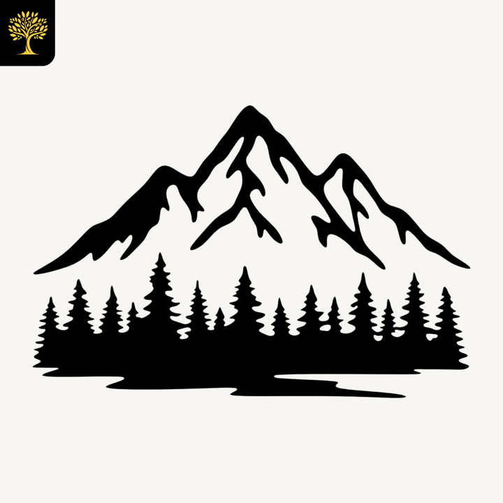 Wanddecoratie Berglandschap – 2-delig