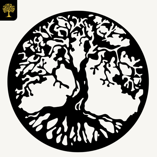 Ronde Wanddecoratie Boom – Type 3