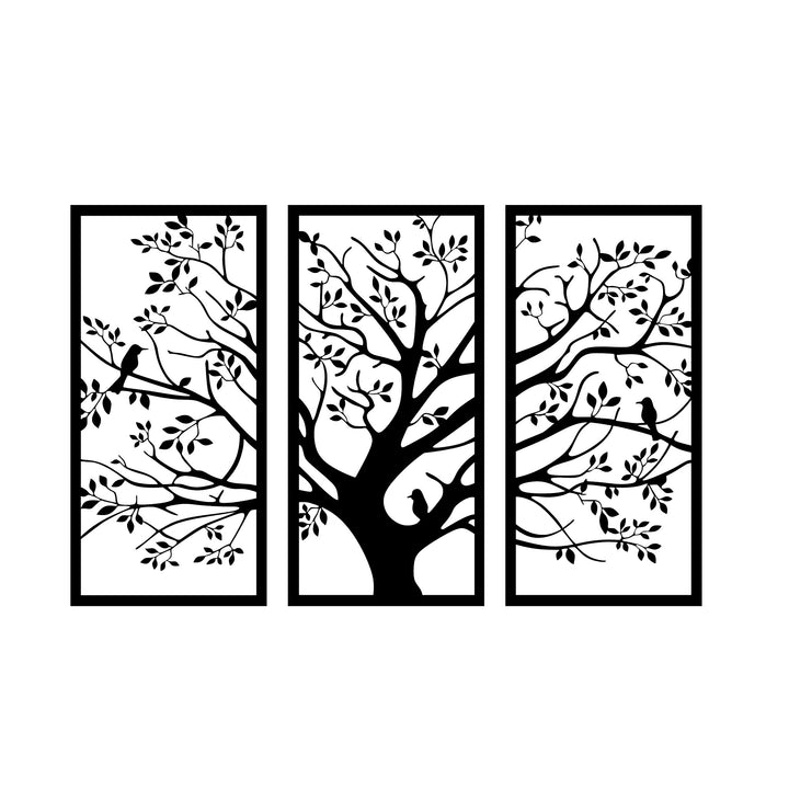 Wanddecoratie Bomen – 3-delig