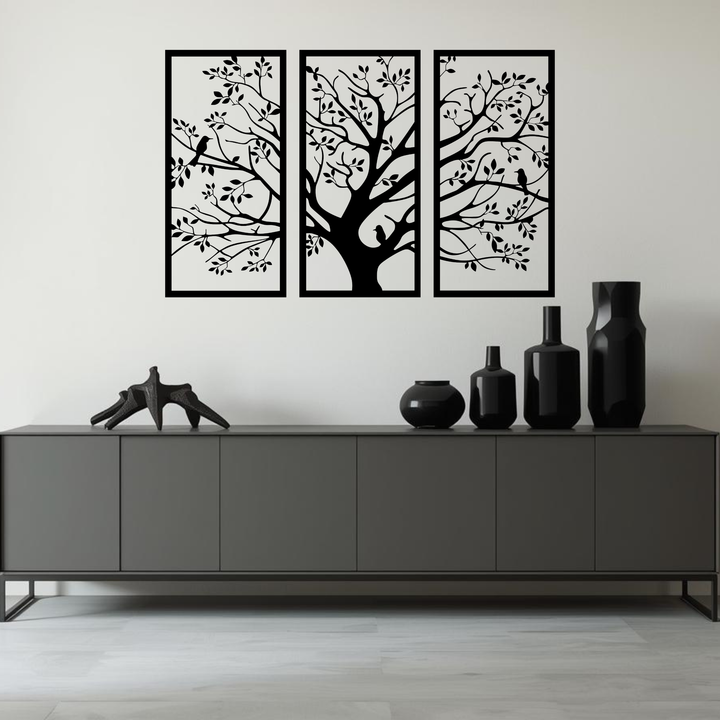 Wanddecoratie Bomen – 3-delig