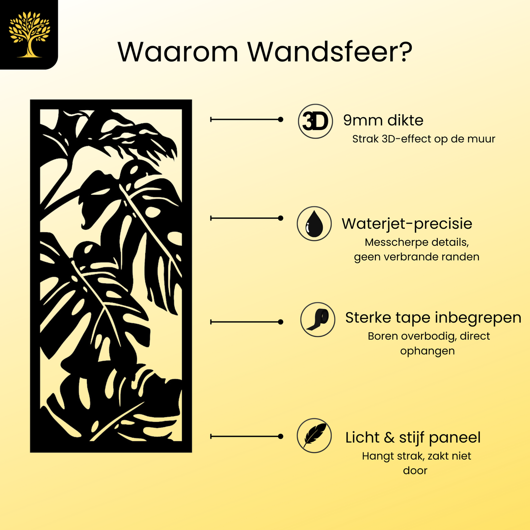 Wanddecoratie Bloemen – 3-delig