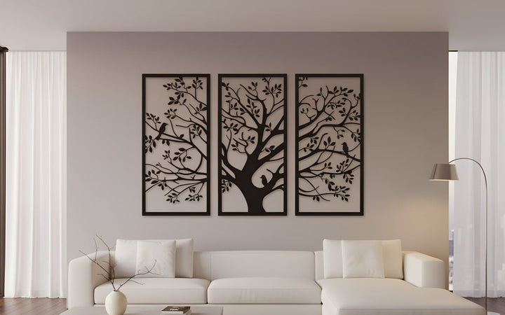 Wanddecoratie Bomen – 3-delig