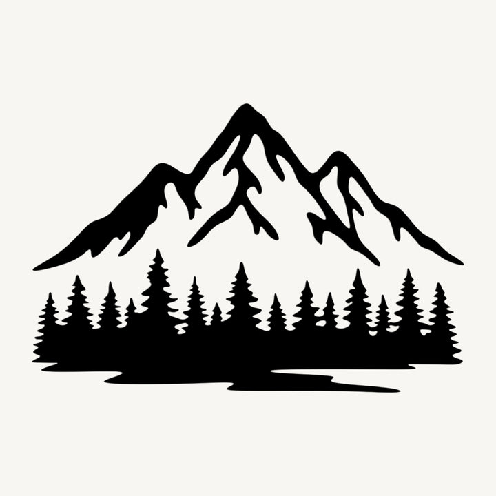 Wanddecoratie Berglandschap – 2-delig