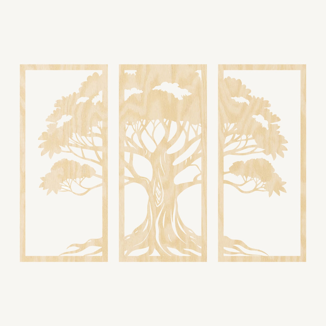 Wanddecoratie Levensboom – 3-delig