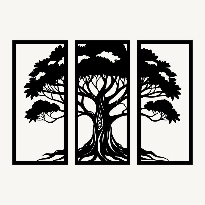 Wanddecoratie Levensboom – 3-delig